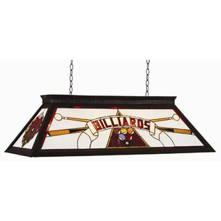 Retractable pool table sales light